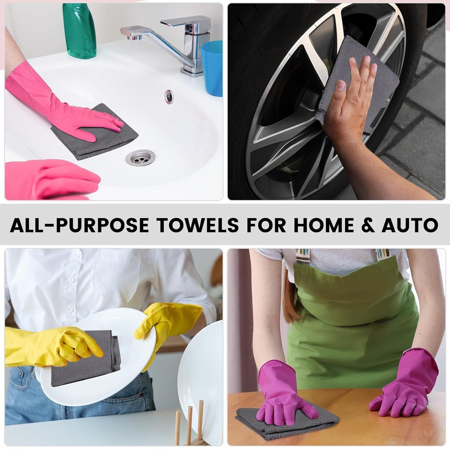 Microfiber Cleaning Cloth (25 Sheets)