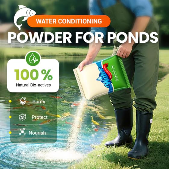 Water Clarifier & Algae Control Powder for Ponds 🐟