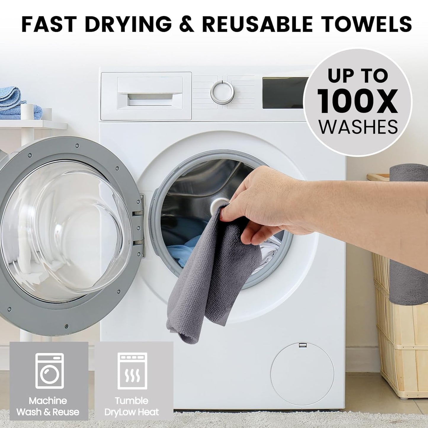Microfiber Cleaning Cloth (25 Sheets)