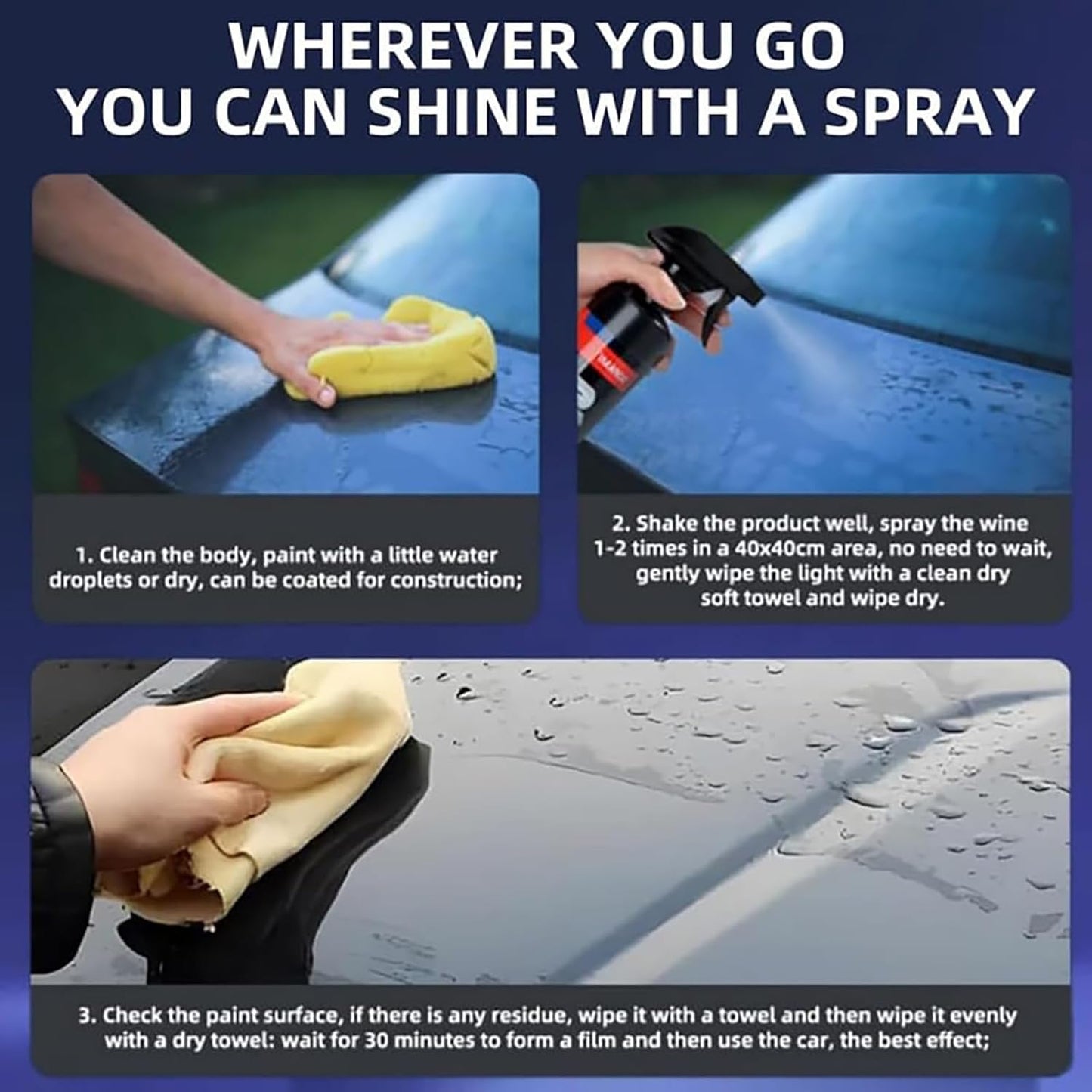 QuickShield Car Effective Spray (Buy 1 Get 1 Free)