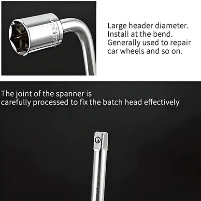 10 Pcs 1/2 Socket Wrench Spanner Set Automobile Repair Tool Box