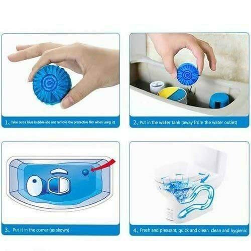 Blue Bubble Toilet Cleaner (10 Pieces)