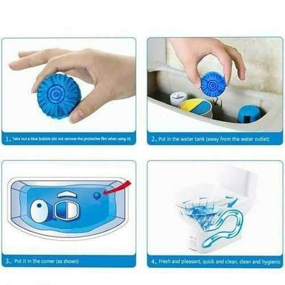 Blue Bubble Toilet Cleaner (10 Pieces)