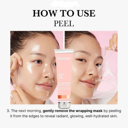 Korean Collagen Night Wrapping Peel Off Mask