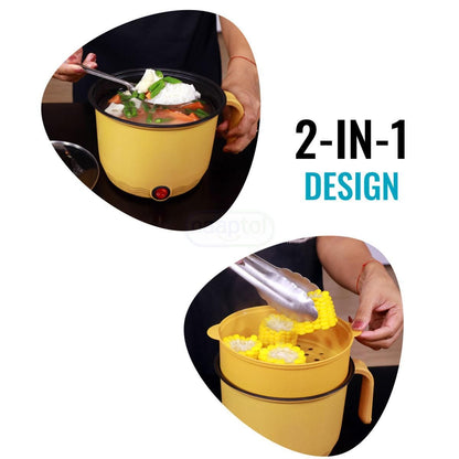 Multipurpose Electric Cooker with Steamer 1.8L