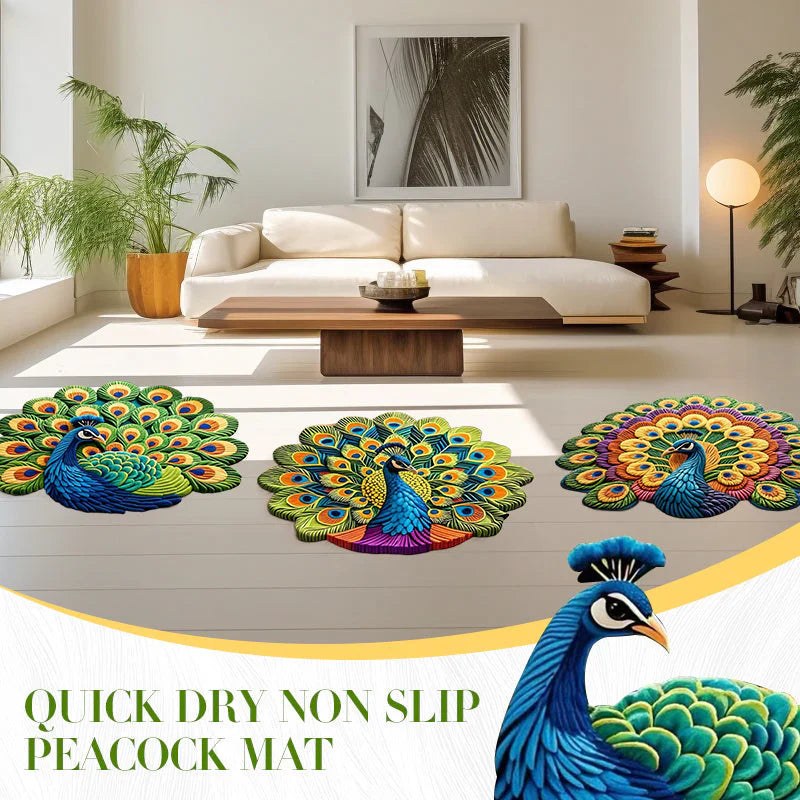 Non-Slip 3D Peacock Mat (BUY1 GET1 FREE)